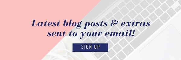 Sign up for blog posts!